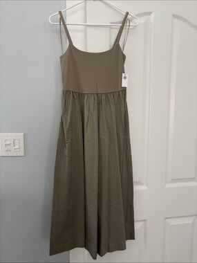 Old Navy Beige Midi Dress